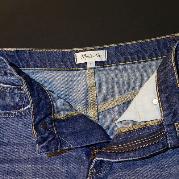 Madewell Rigid Distressed Denim Mini Skirt. 24 - Picture 10 of 16